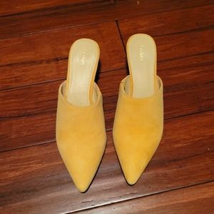 Botkier Paley Women's Size 8 Pineapple Yellow Suede Mule